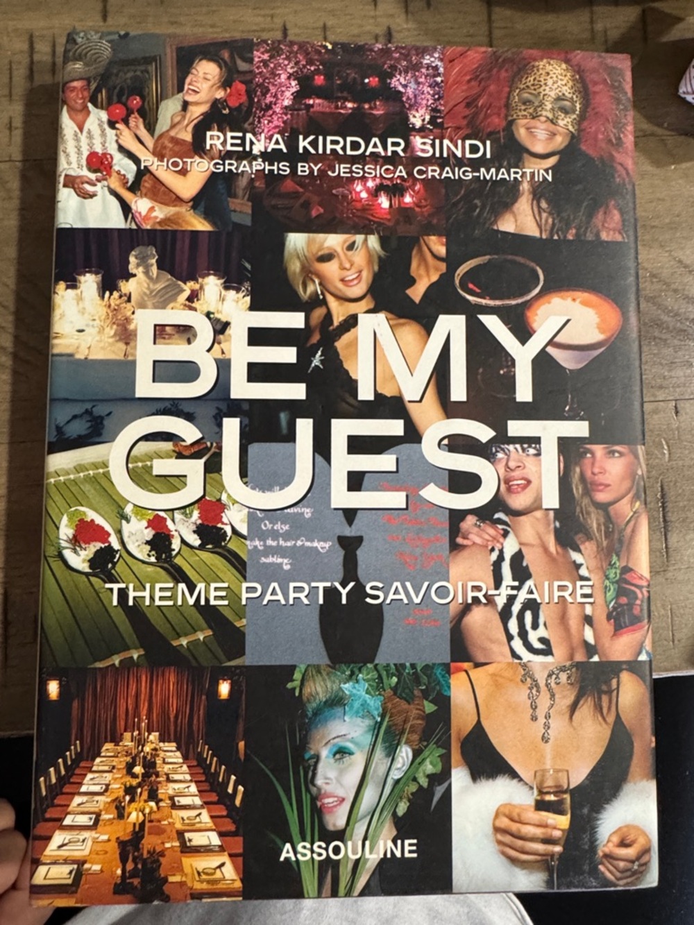 Assouline "Be My Guest" Theme Party Book — Black, Gold, Red, Green, Pink